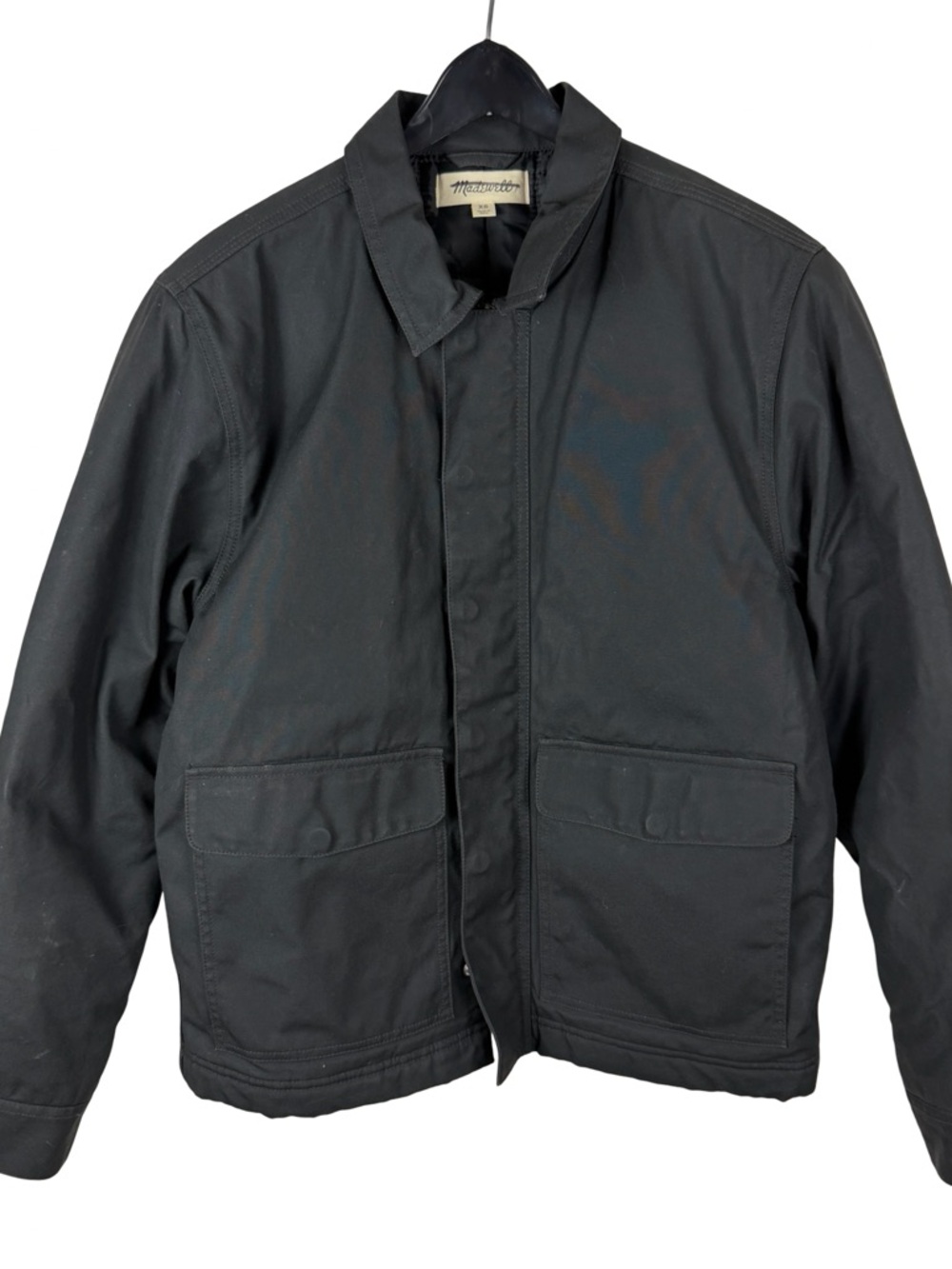 Mens Madewell Workwear Quilted Boxy Grey Essential Jacket Size XS